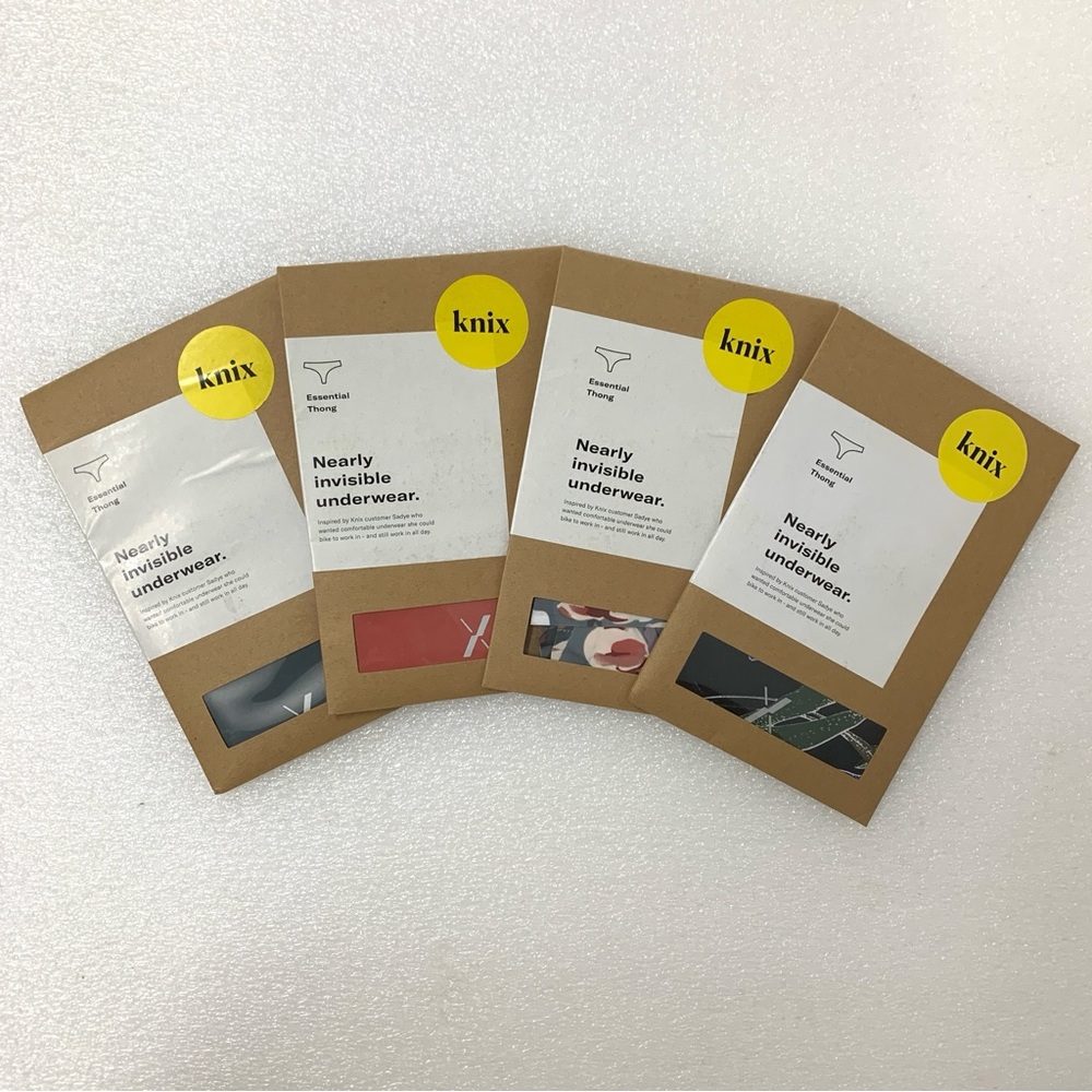 Knix Essential Thong Panties - 4pk Size XS
